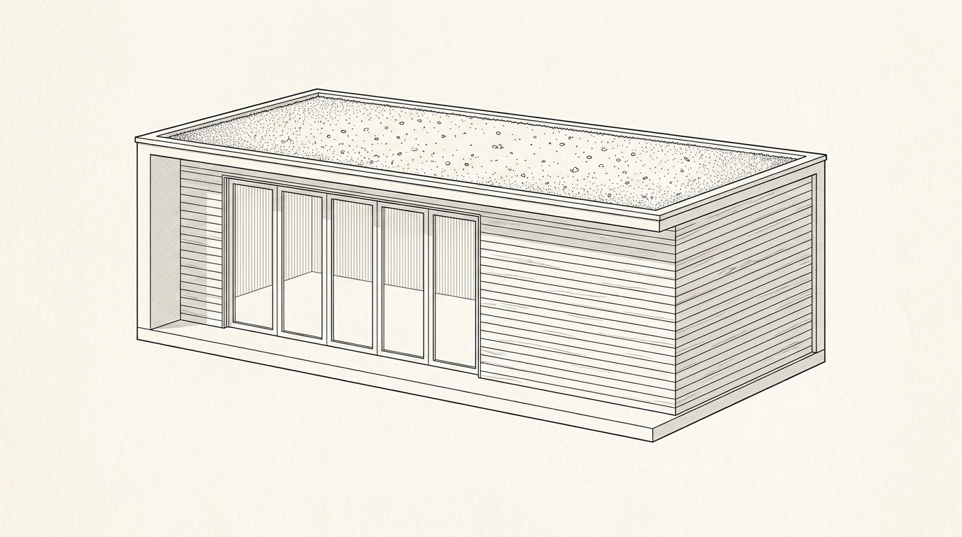 Living Green Roof — garden room configuration
