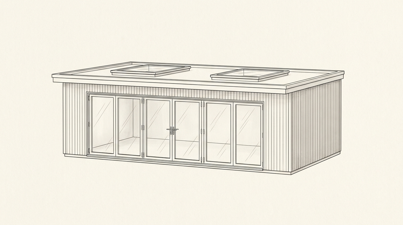 Studio with Skylight — garden room configuration