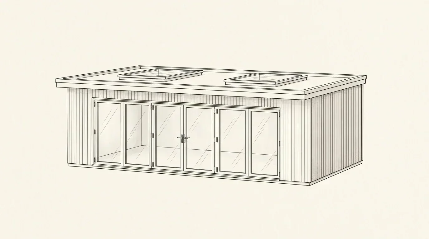 Studio with Skylight — garden room configuration