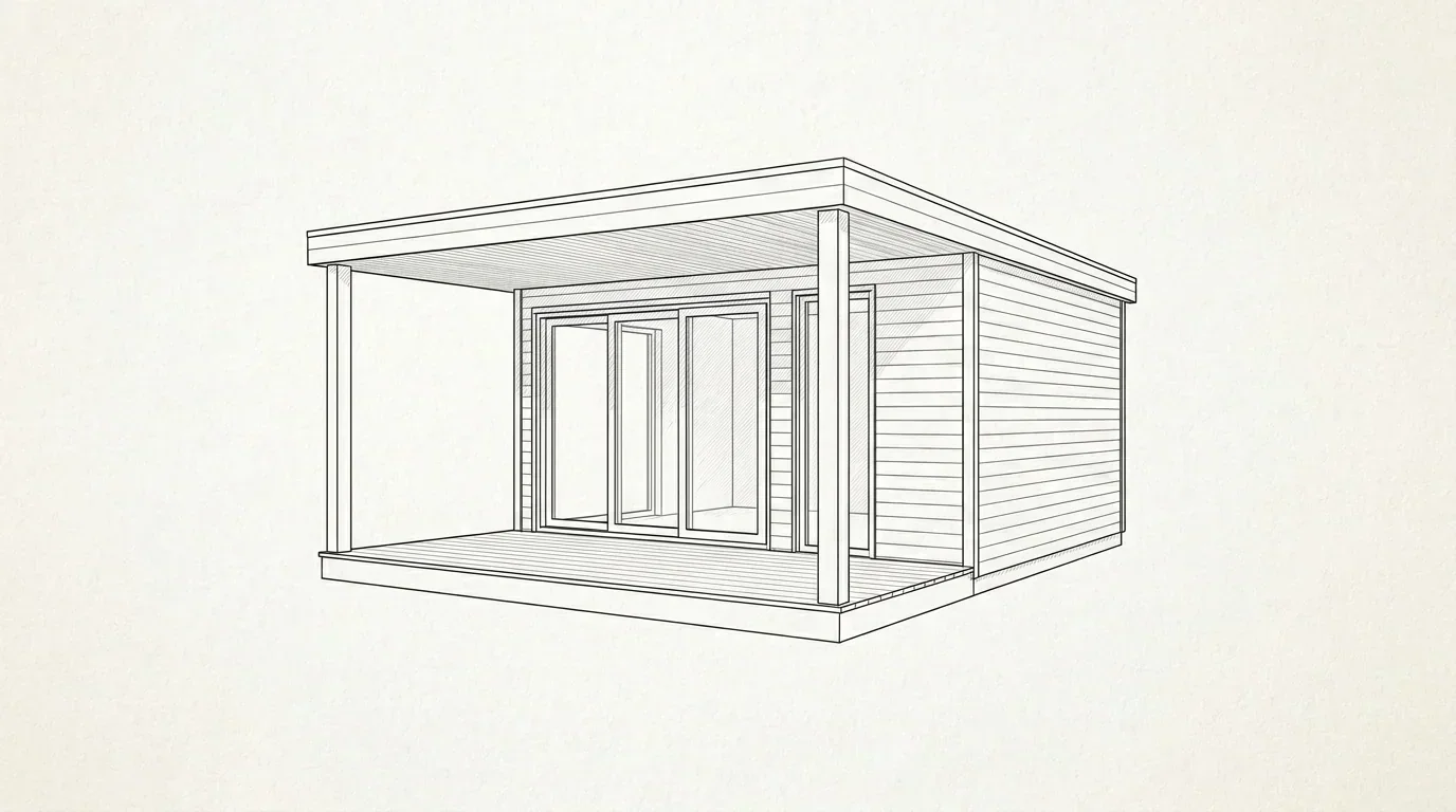 Veranda Front — garden room configuration