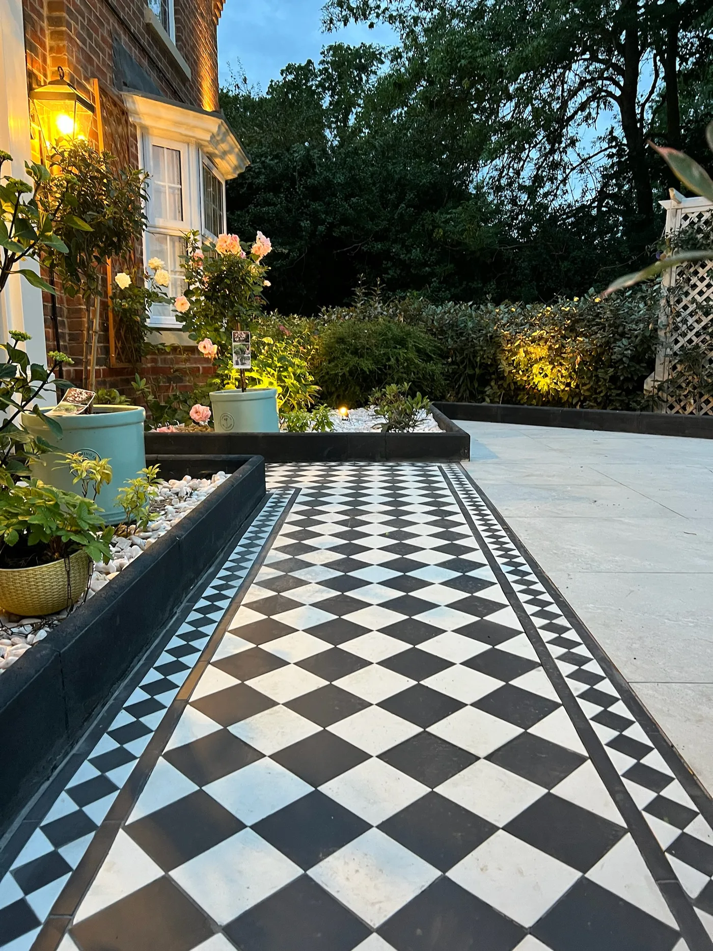 Victorian pathway low angle view