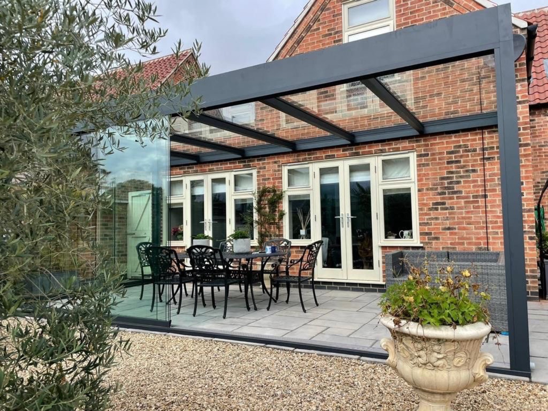 Outdoor kitchen setup