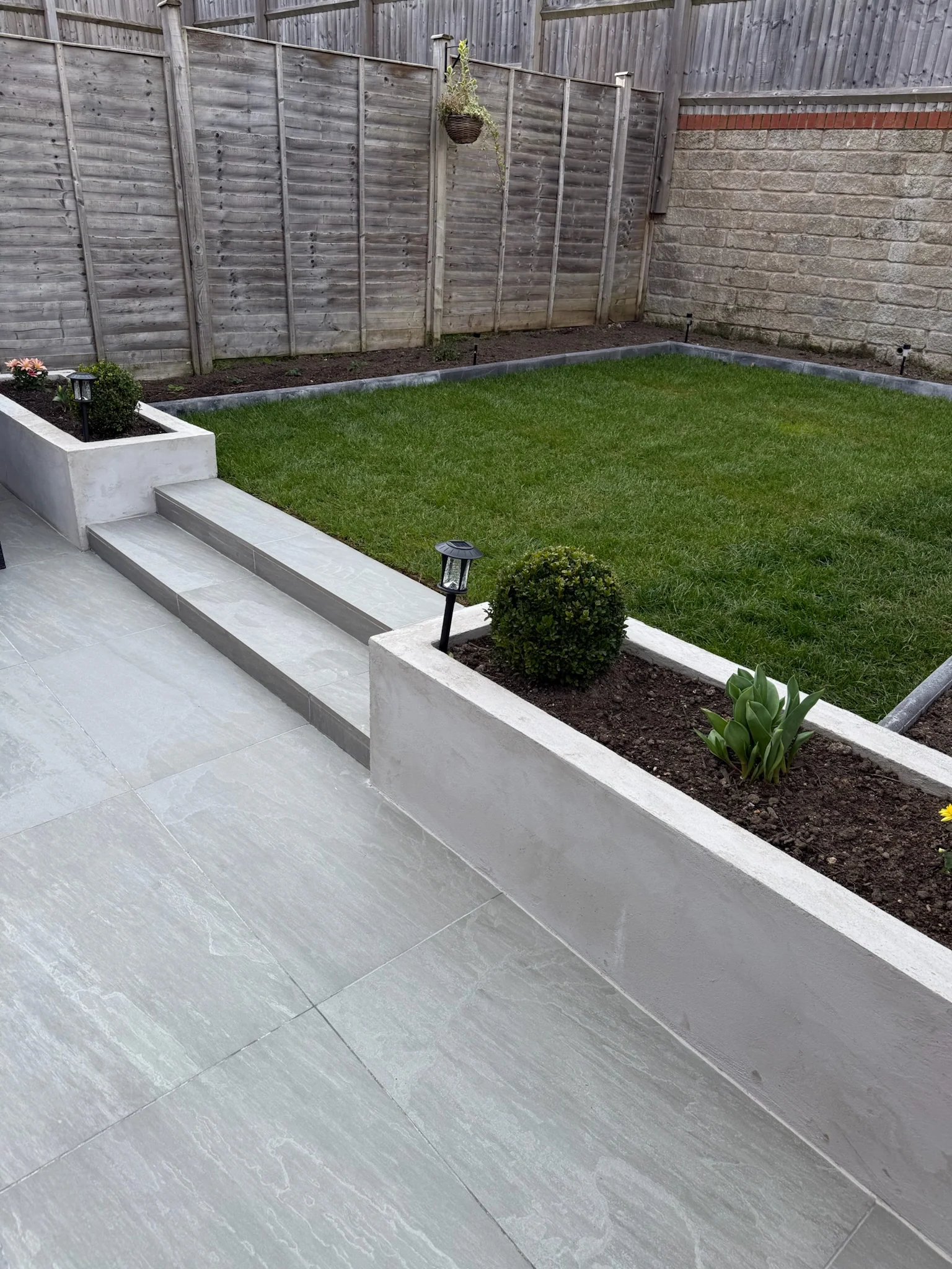 New Build Garden with Raised Planters in Swindon — photo 9